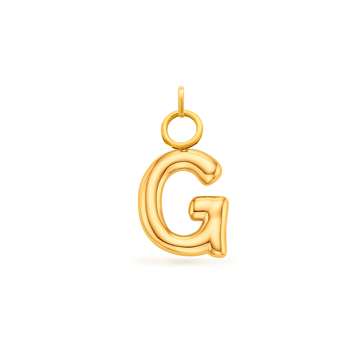 Mini Molten Initial Charm (Gold)