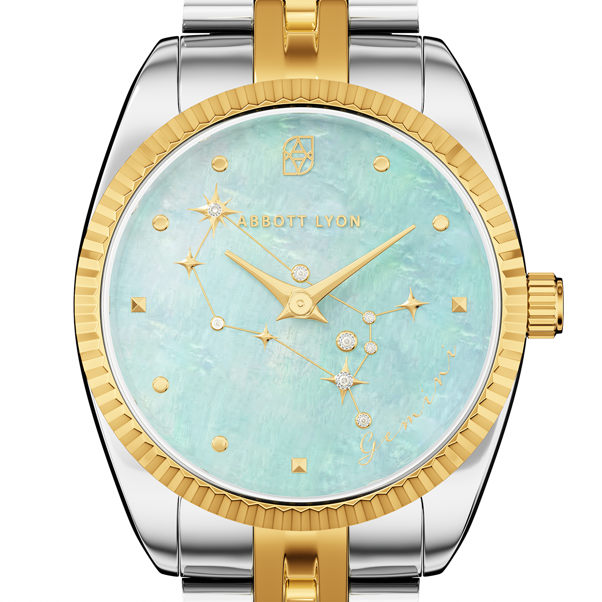 Belgravia 30 Aqua Zodiac Watch (Gold/Silver)