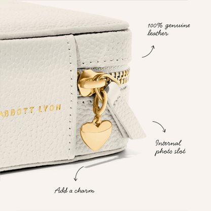 Leather Keepsake Box (Ivory)