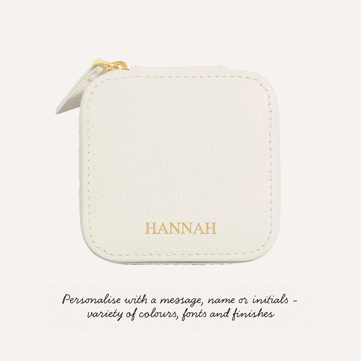 Leather Keepsake Box (Ivory)