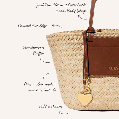 Small Raffia Structured Bag (Natural)