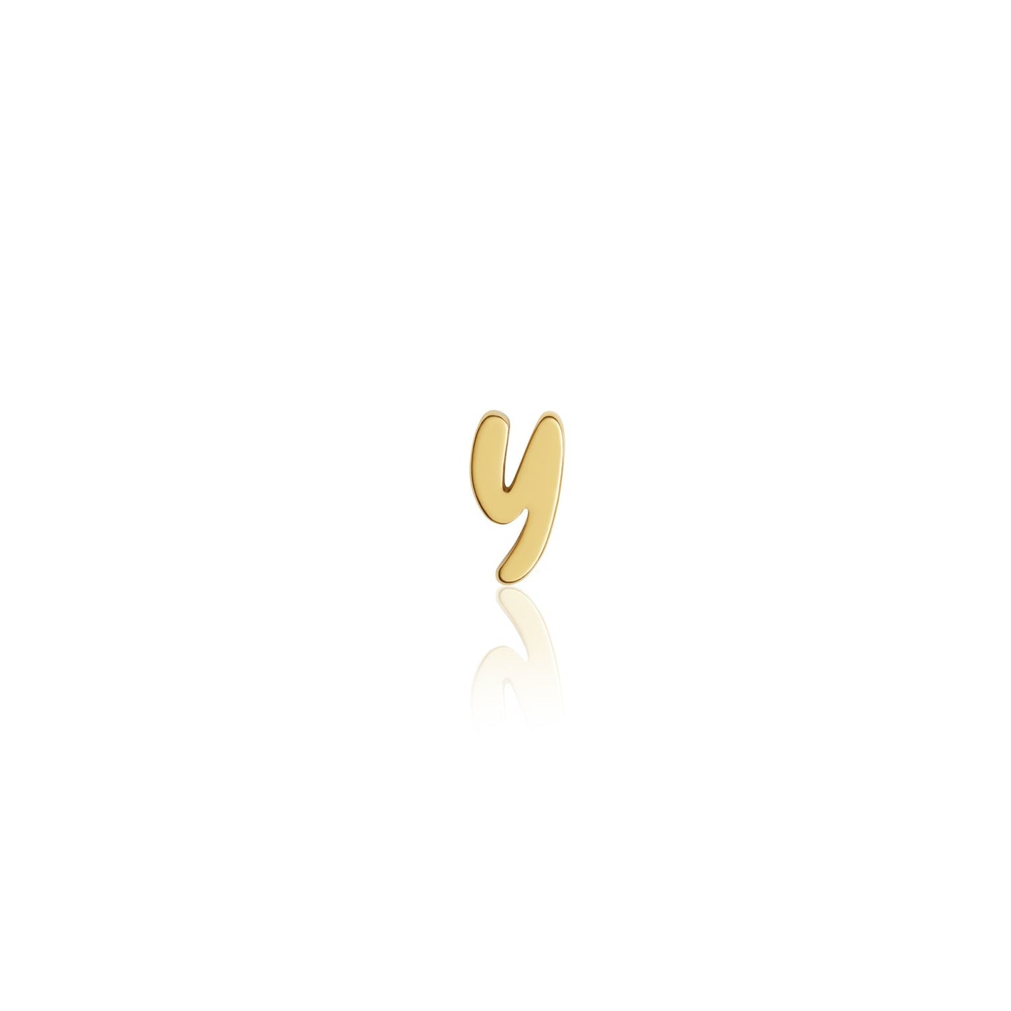 Fixed Charm - Handwritten Initial Charm (Gold)