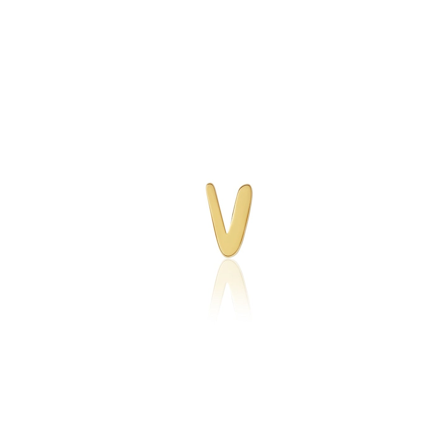 Fixed Charm - Handwritten Initial Charm (Gold)