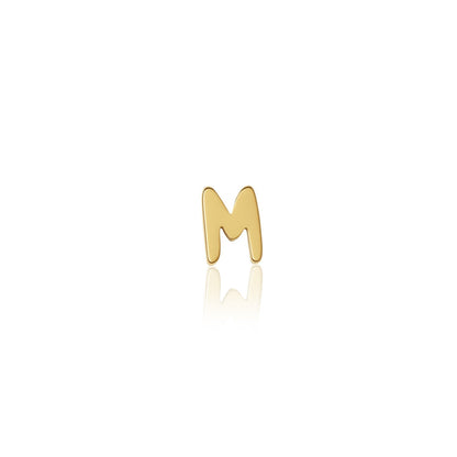 Fixed Charm - Handwritten Initial Charm (Gold)