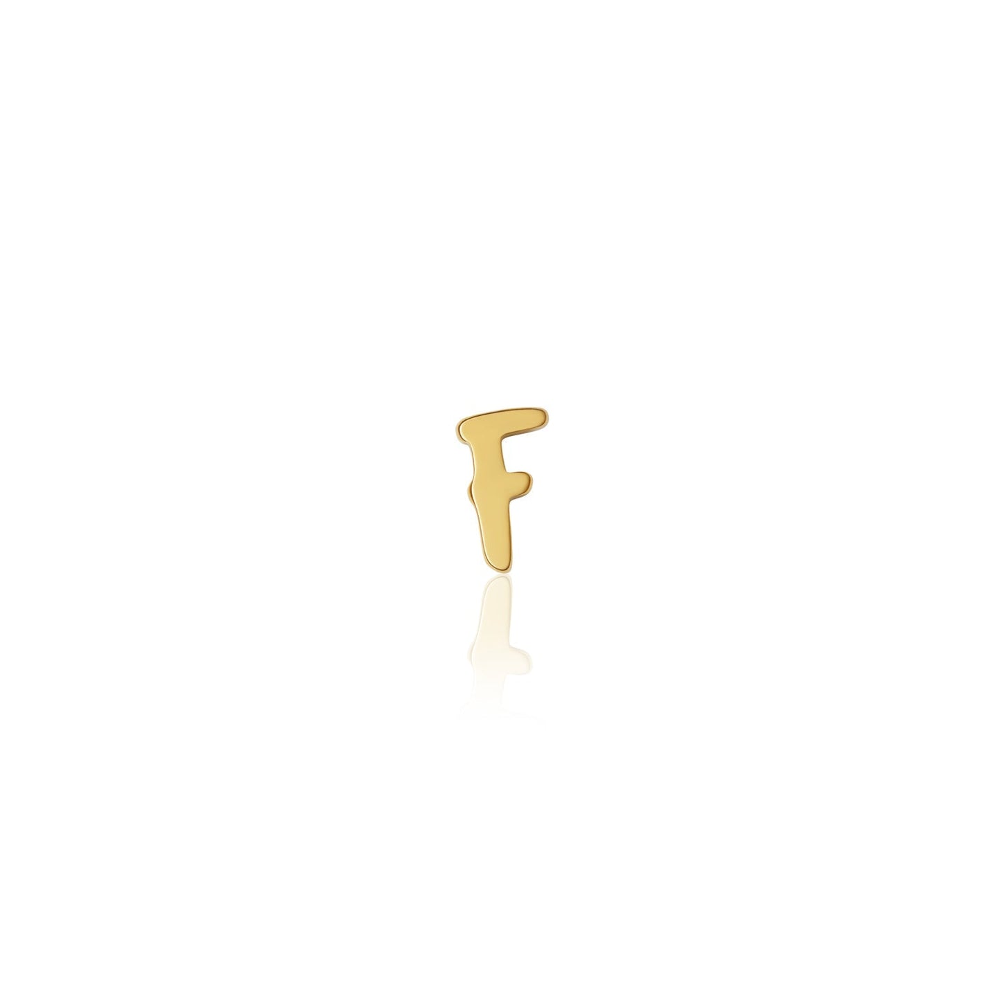 Fixed Charm - Handwritten Initial Charm (Gold)