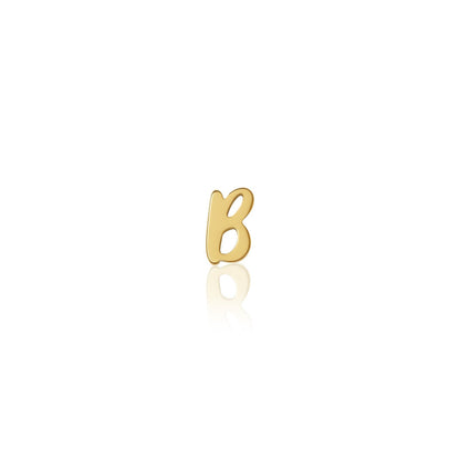 Fixed Charm - Handwritten Initial Charm (Gold)