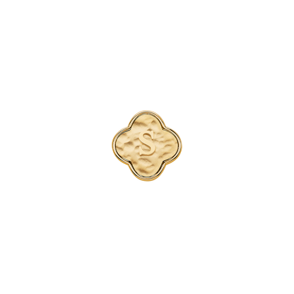 Molten Clover Charms (Gold) - Initials
