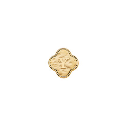 Molten Clover Charms (Gold) - Initials