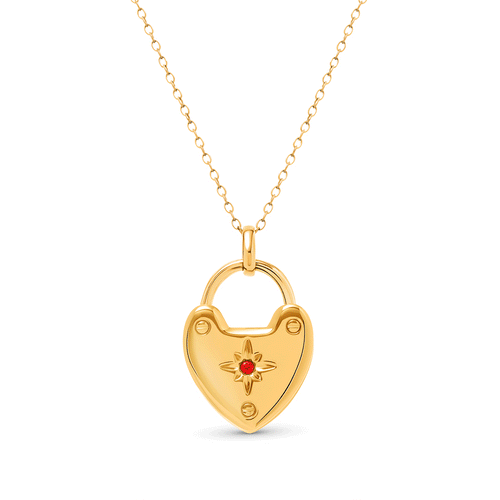 Photo Love Locket Necklace (Gold) - TEST