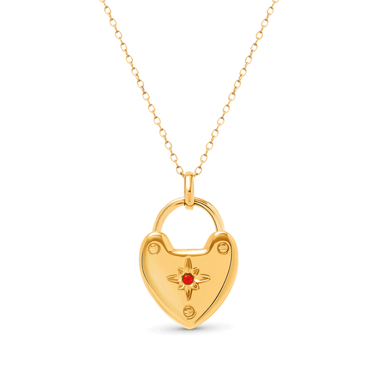 Photo Love Locket Necklace (Gold) - TEST