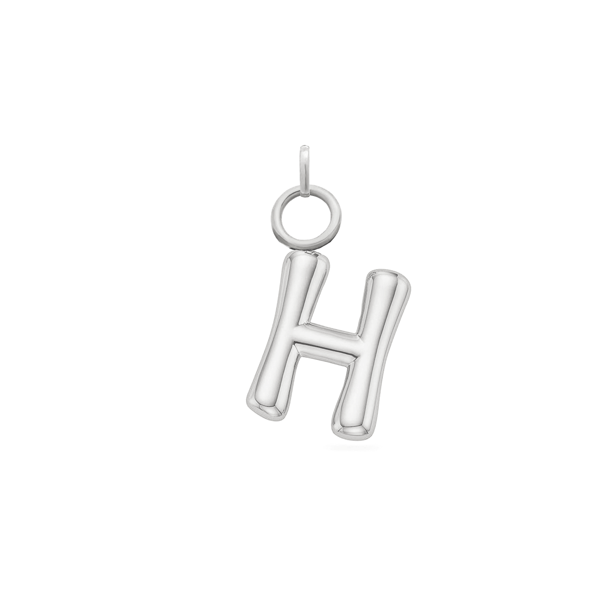 Mini Molten Initial Charm (Silver)