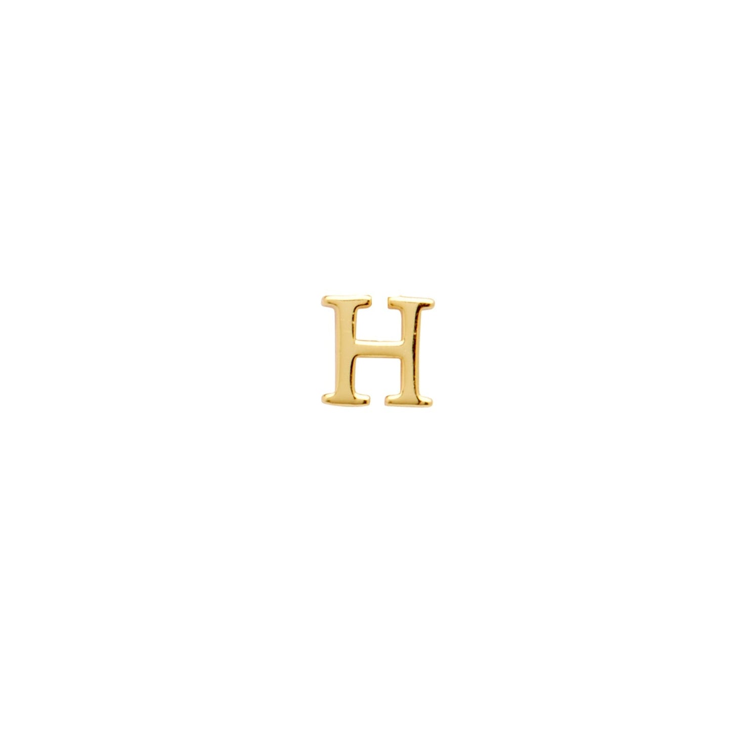 Initial Zip Pull Charm (Gold)