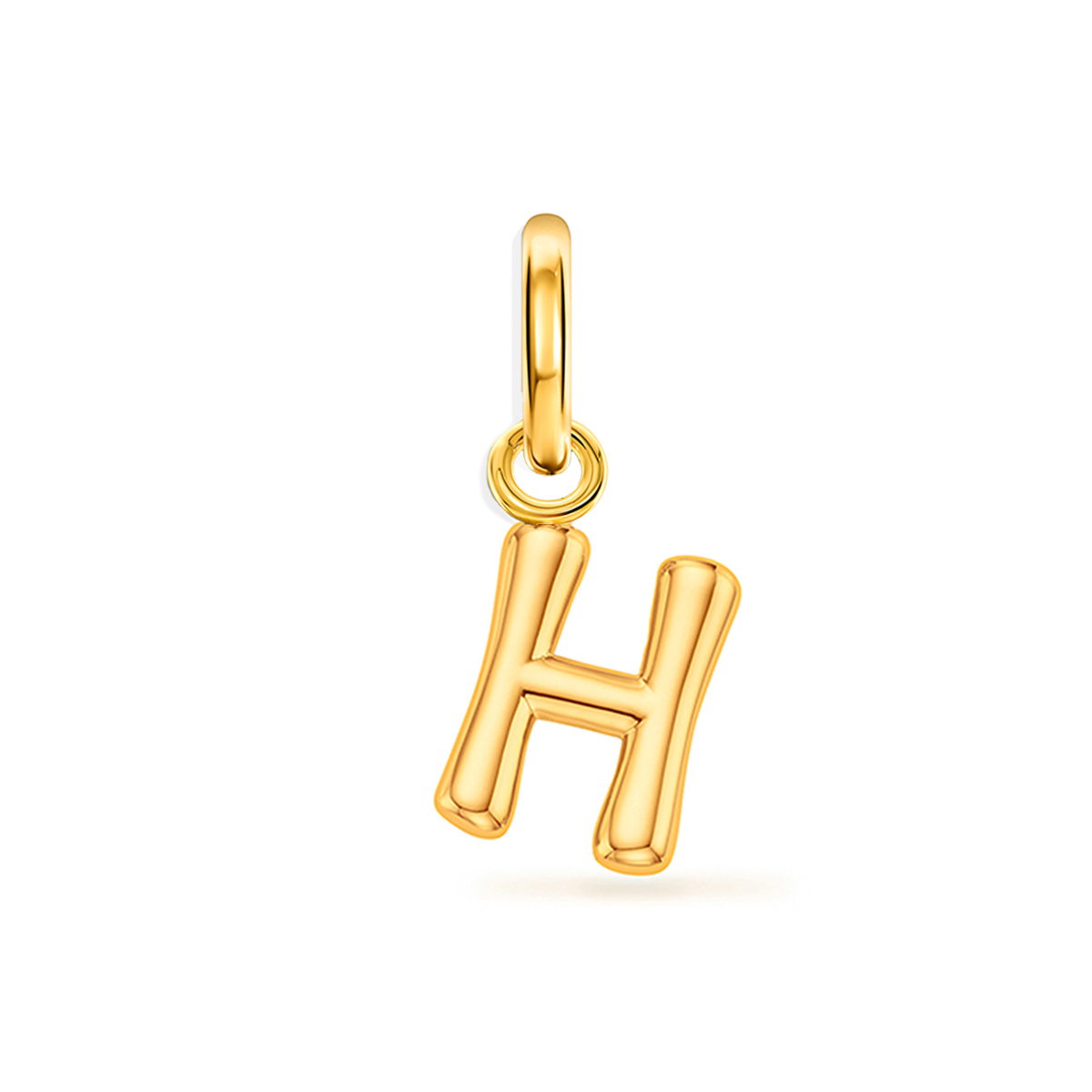 Large Molten Initial Accessories Charm (Gold)
