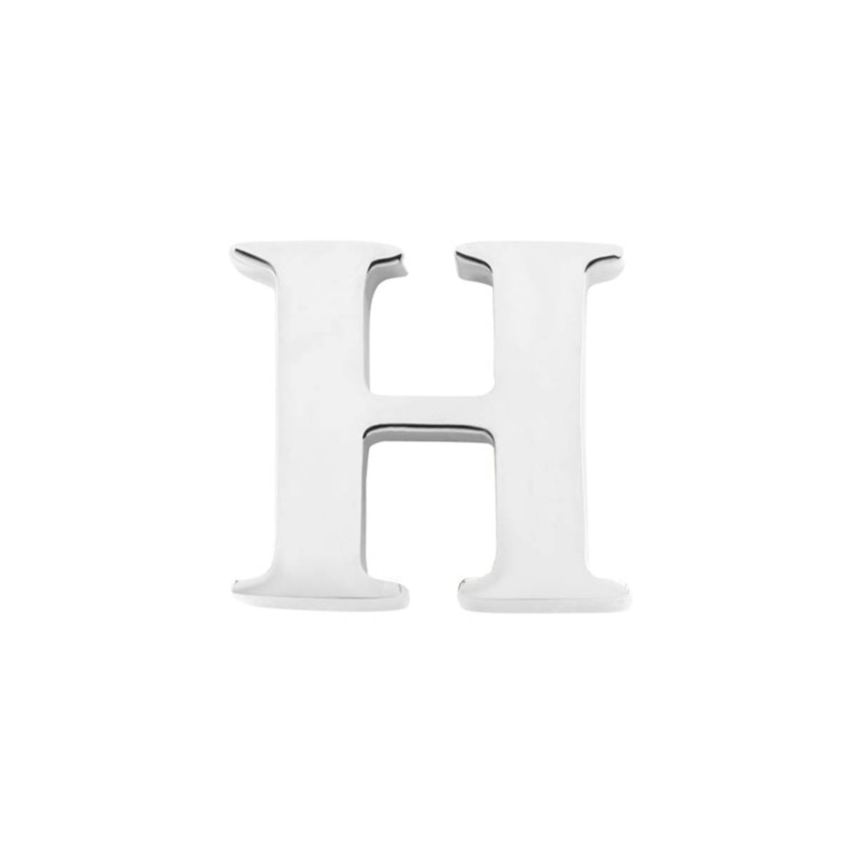 Initial Necklace Charm (Silver)