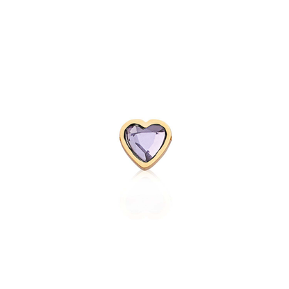 Made Mine Charms - Heart Birthstone Charms (Rose Gold)