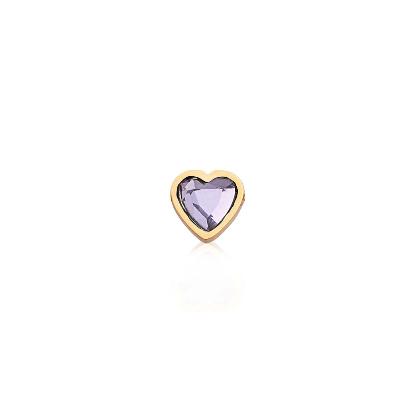 Made Mine Mini Heart Birthstone Anklet (Gold)