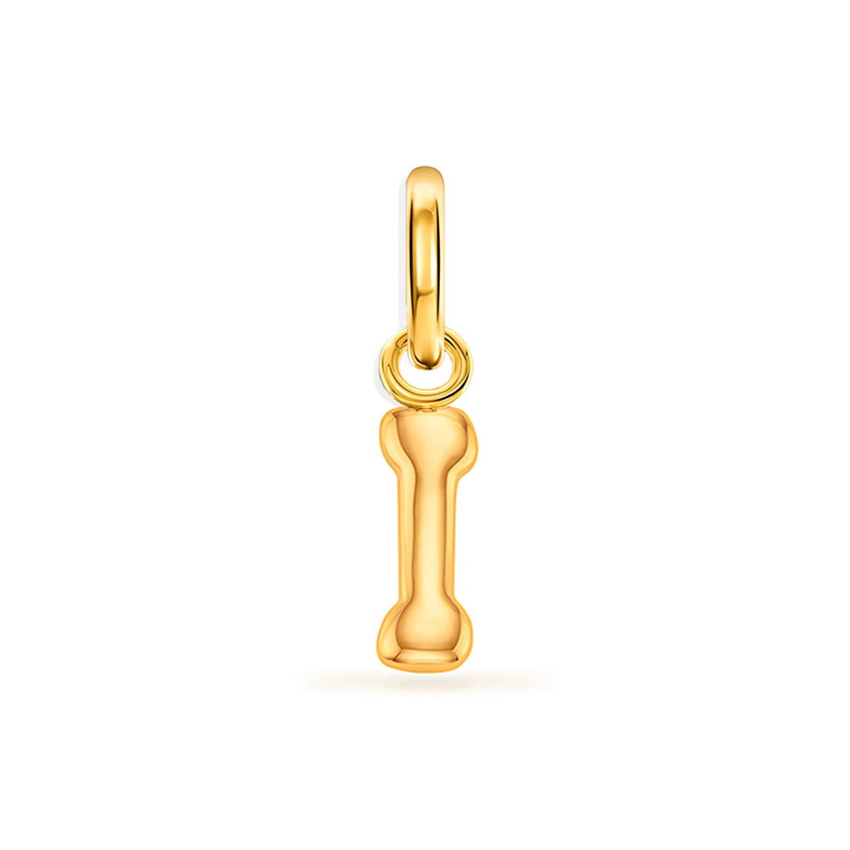 Large Molten Initial Accessories Charm (Gold)