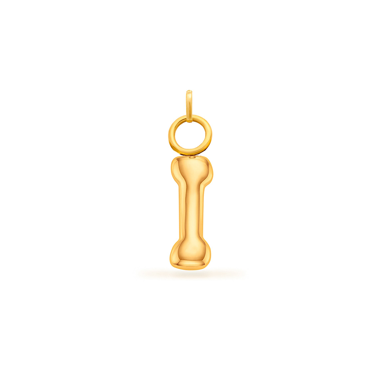 Mini Molten Initial Charm (Gold)