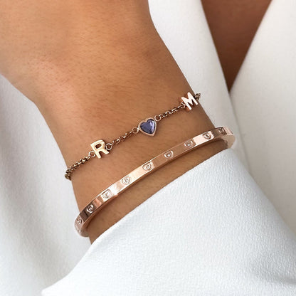 Made Mine Charms - Heart Birthstone Charms (Rose Gold)