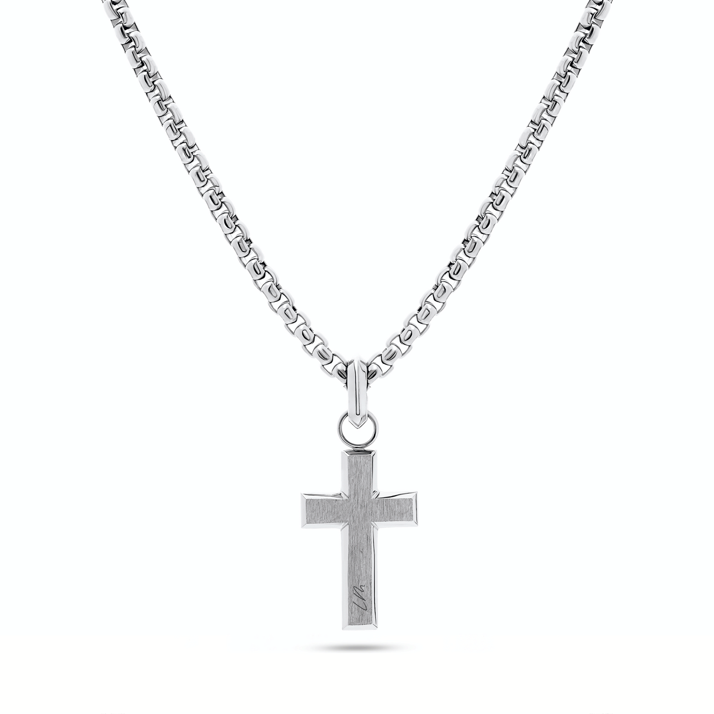 Intersection Cross Pendant (Silver)