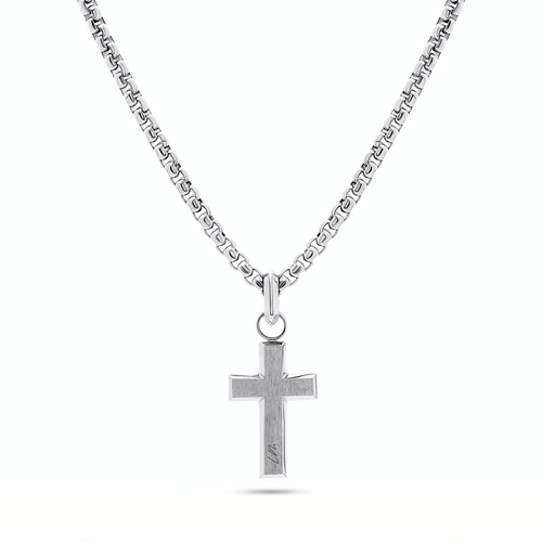 Intersection Cross Pendant (Silver)