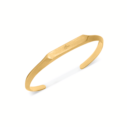 Intersection Cuff Bangle (Gold)