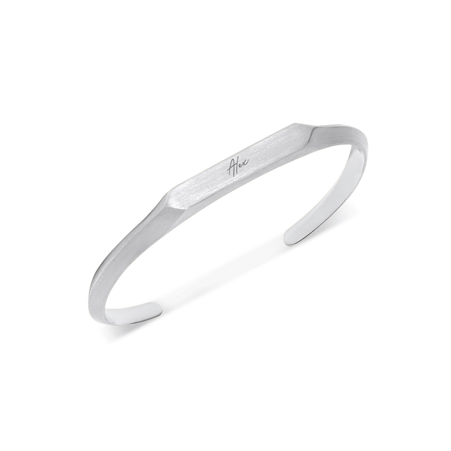 Intersection Cuff Bangle (Silver)