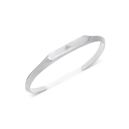 Intersection Cuff Bangle (Silver)