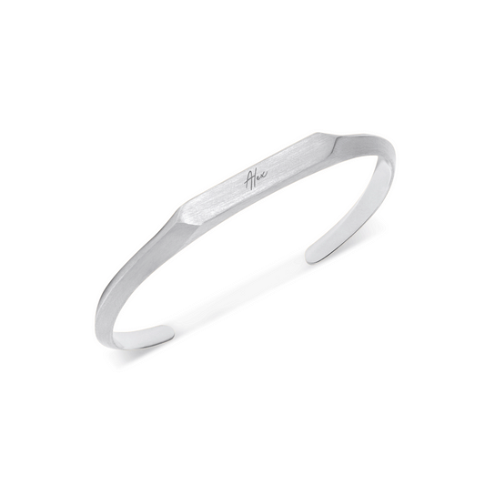 Intersection Cuff Bangle (Silver)