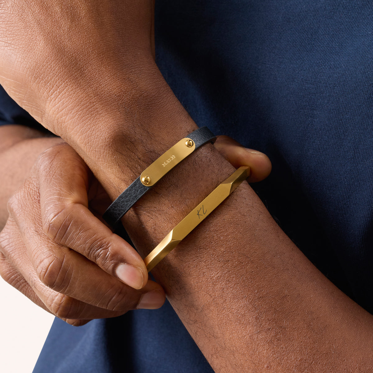 Intersection Cuff Bangle (Gold)