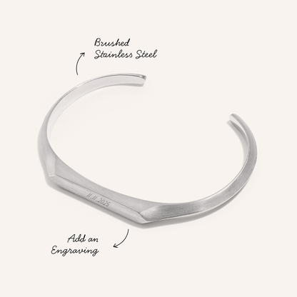 Intersection Cuff Bangle (Silver)