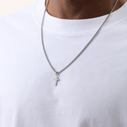 Intersection Cross Pendant (Silver)