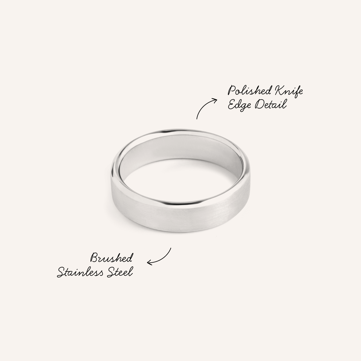 Intersection Band Ring (Silver)