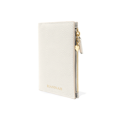 Leather Passport Holder (Ivory)