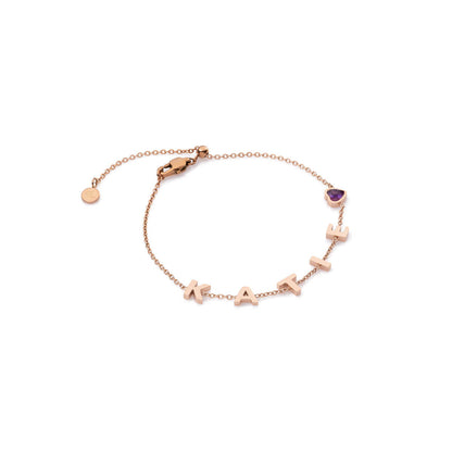 Made Mine Name Bracelet - Rose Gold