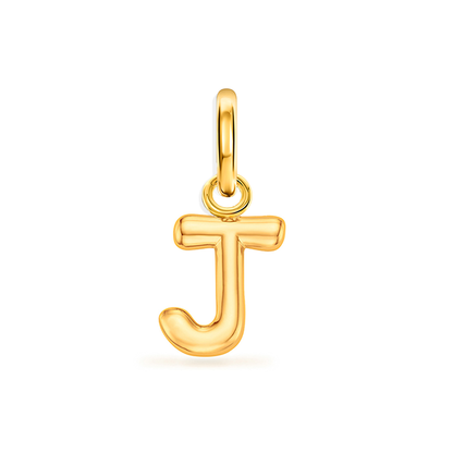 Large Molten Initial Accessories Charm (Gold)