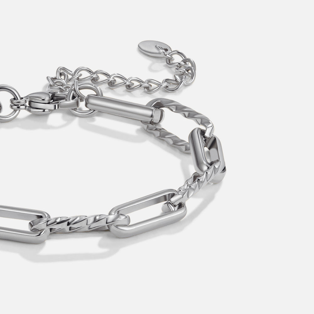 Jihan Chunky Silver Chain Bracelet