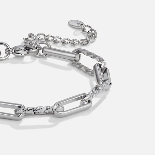 Jihan Chunky Silver Chain Bracelet