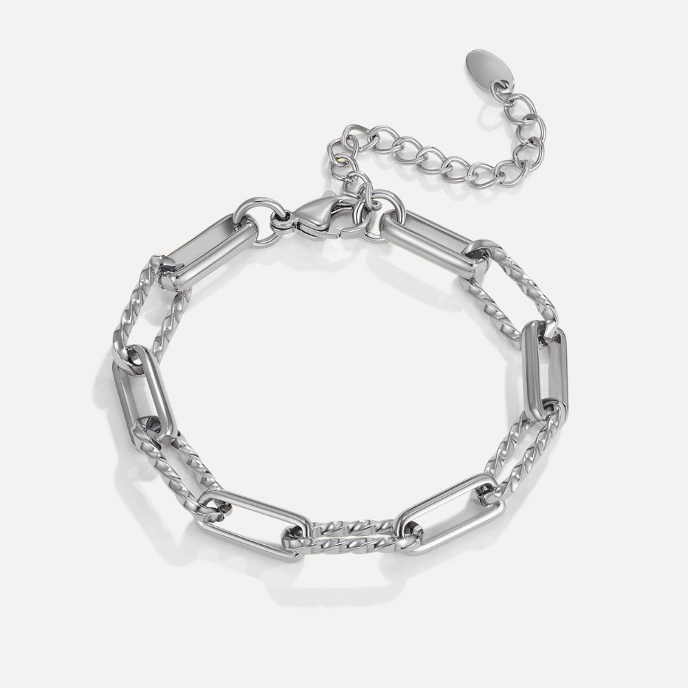 Jihan Chunky Silver Chain Bracelet