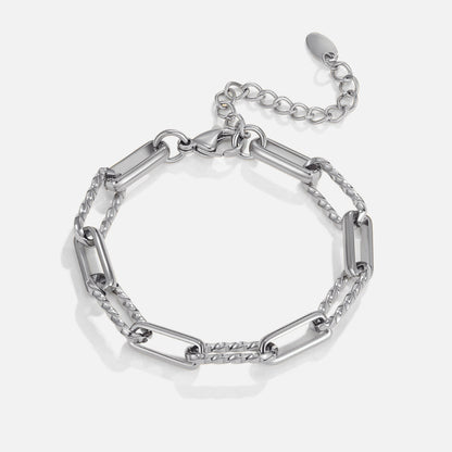 Jihan Chunky Silver Chain Bracelet
