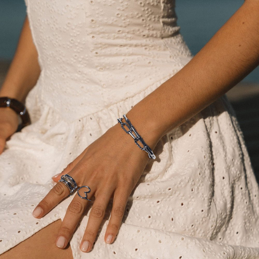 Jihan Chunky Silver Chain Bracelet
