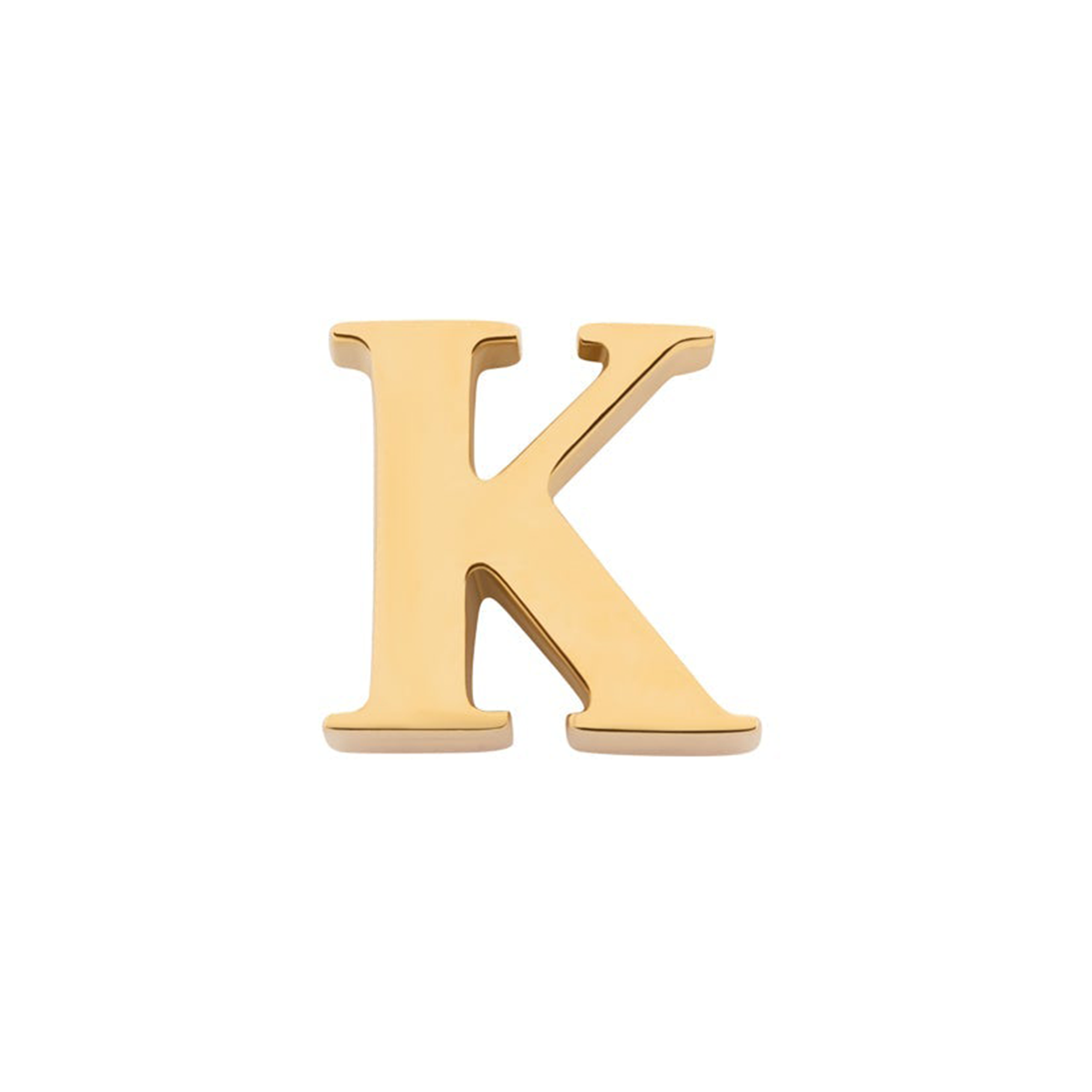 Initial Necklace Charm (Gold)