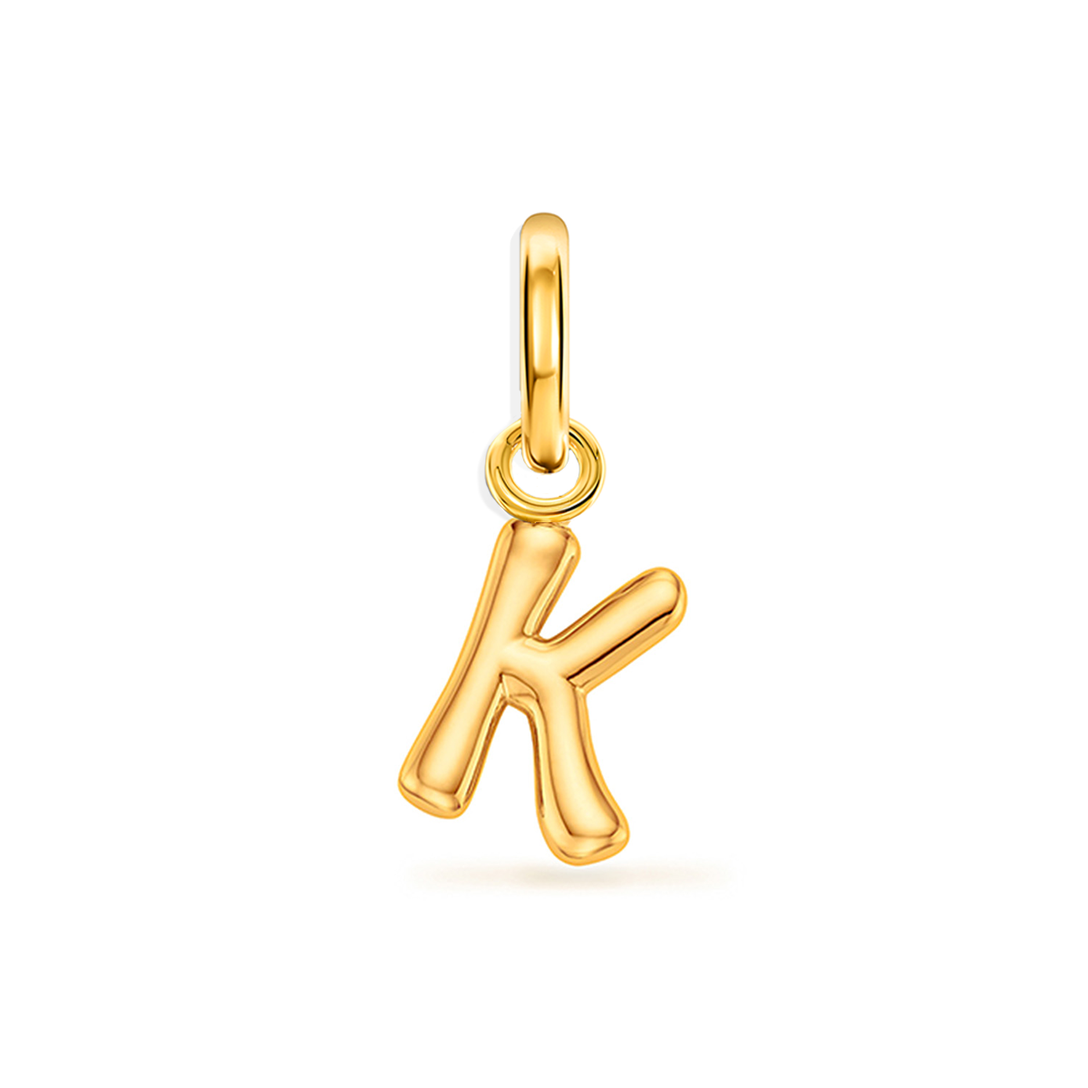 Large Molten Initial Accessories Charm (Gold)