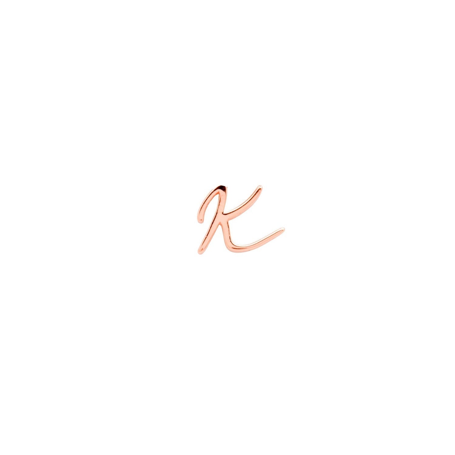 Made Mine Charms - Script Initial Charms (Rose Gold)