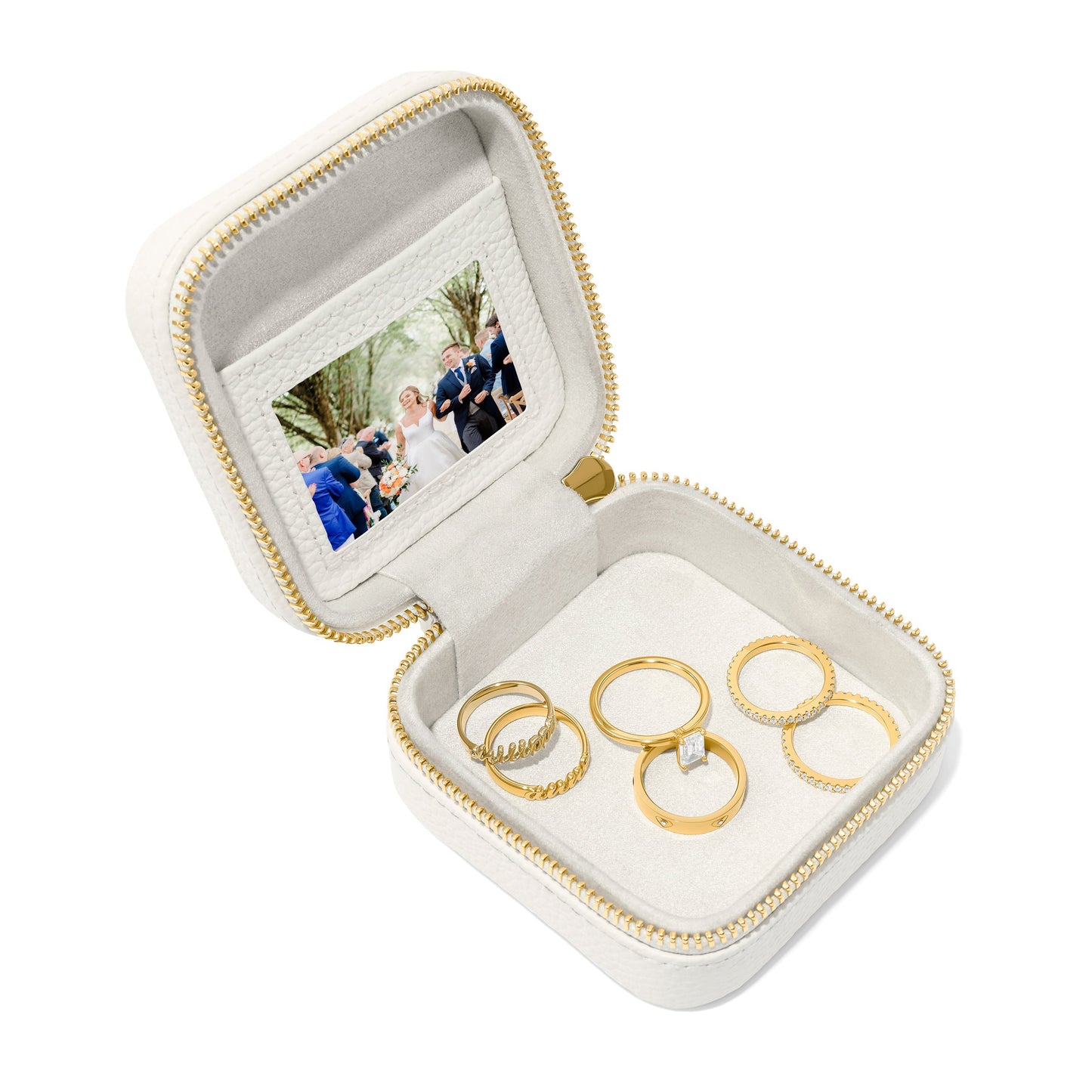 Leather Keepsake Box (Ivory)