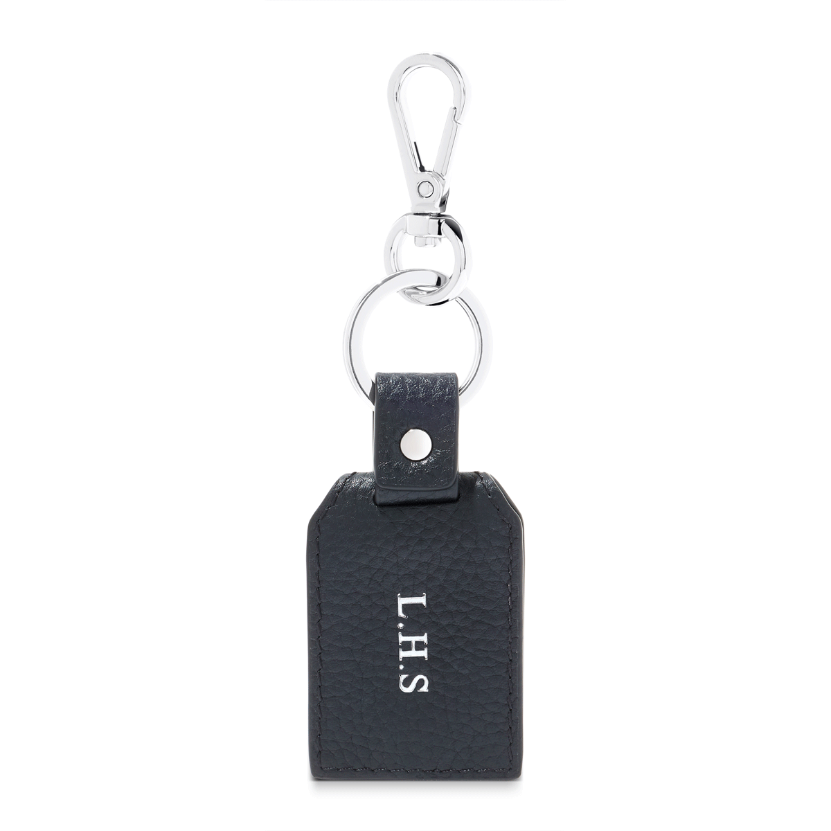 Leather Photo Keyring (Black)
