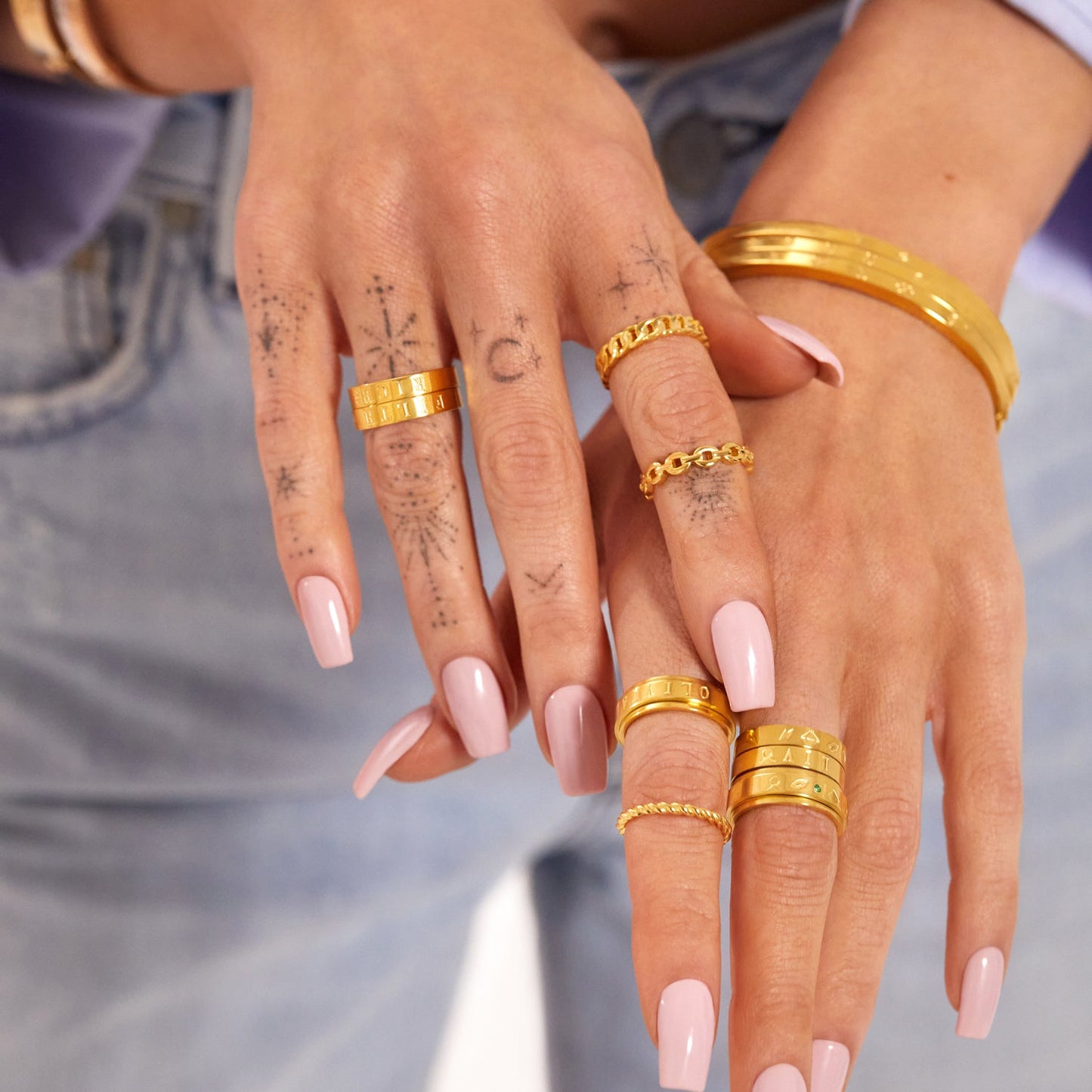 Custom Stamped Ring (Gold)