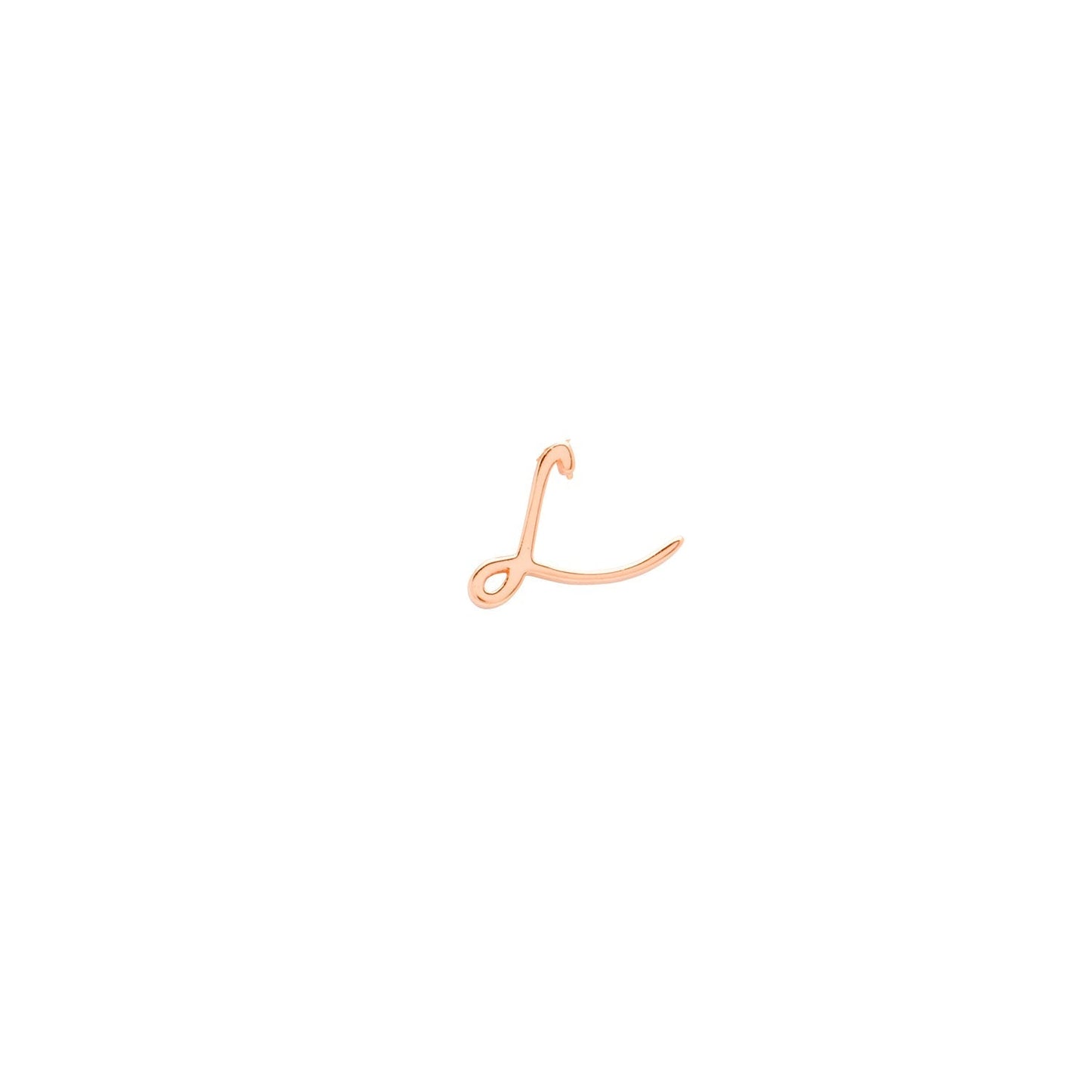 Made Mine Charms - Script Initial Charms (Rose Gold)