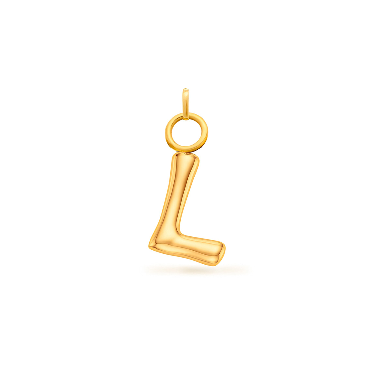 Mini Molten Initial Charm (Gold)