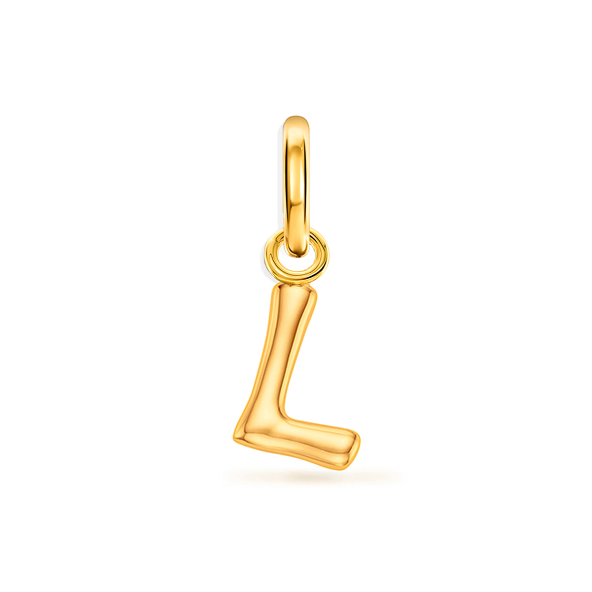 Large Molten Initial Accessories Charm (Gold)